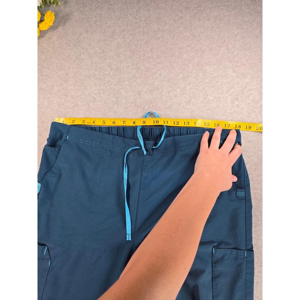 Carhartt Force Scrub Set Women XL Petite Blue Modern Fit V-Neck Cargo C52110P - Picture 13 of 16